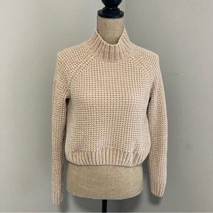 H&M Waffle Crop Sweater